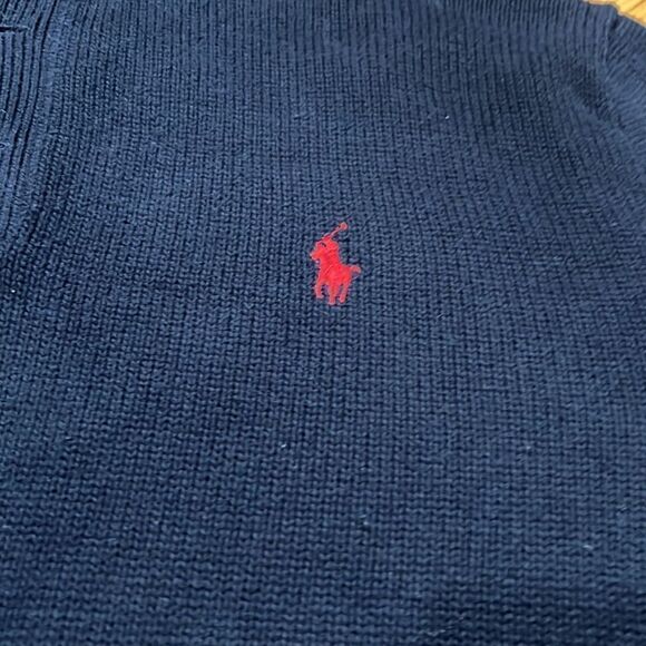 𝅺POLO Ralph Lauren 1/4 button up sweater size medium. - Picture 2 of 6